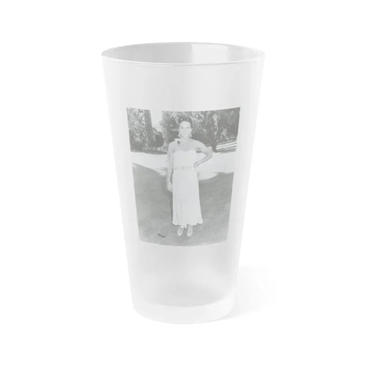 Linda Blair #285 (Vintage Female Icon) Frosted Pint Glass 16oz 16oz Frosted - Go Mug Yourself