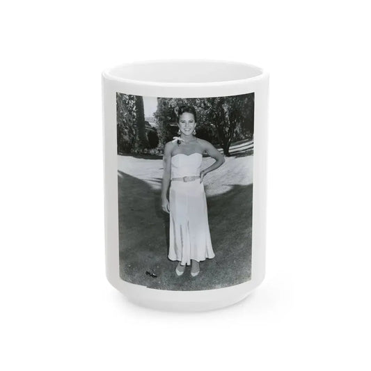 Linda Blair #285 (Vintage Female Icon) White Coffee Mug 15oz - Go Mug Yourself