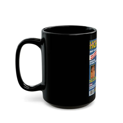 Linda Blair #295 - High Society Mag. August '83 (Vintage Female Icon) Black Coffee Mug - Go Mug Yourself