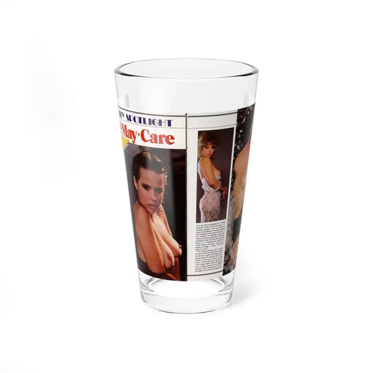 Linda Blair #296 - High Society Mag. August '83 - 2 Pages 4 Photos with, captions & article (Vintage Female Icon) Pint Glass 16oz 16oz - Go Mug Yourself