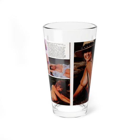Linda Blair #297 - High Society Mag. August '83 - 2 Pages 3 Photos with, paragraph (Vintage Female Icon) Pint Glass 16oz-16oz-Go Mug Yourself