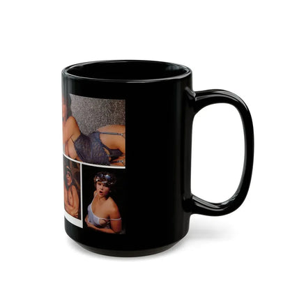 Linda Blair #298 - High Society Mag. August '83 - 2 Pages 4 Photos with, article (Vintage Female Icon) Black Coffee Mug - Go Mug Yourself