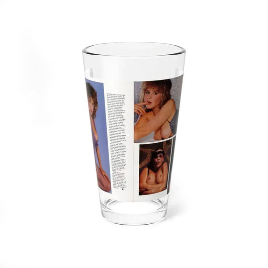 Linda Blair #298 - High Society Mag. August '83 - 2 Pages 4 Photos with, article (Vintage Female Icon) Pint Glass 16oz 16oz - Go Mug Yourself