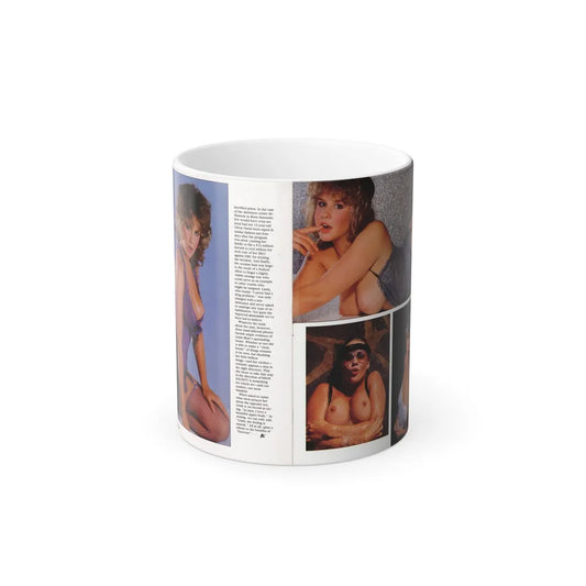 Linda Blair #298 - High Society Mag. August '83 - 2 Pages 4 Photos with, article (Vintage Female Icons) Color Changing Mug 11oz-11oz-Go Mug Yourself