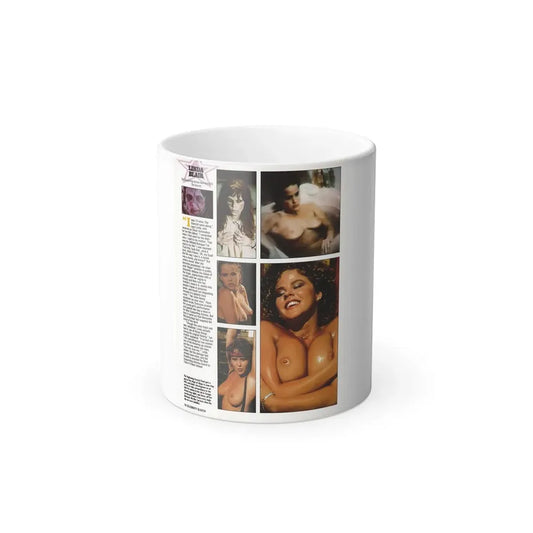 Linda Blair #299 - Celebrity Sleuth Mag. - 1 Page 6 Photos with, article (Vintage Female Icon) Color Changing Mug 11oz 11oz - Go Mug Yourself