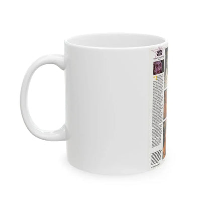 Linda Blair #299 - Celebrity Sleuth Mag. - 1 Page 6 Photos with, article (Vintage Female Icon) White Coffee Mug - Go Mug Yourself