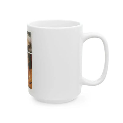 Linda Blair #299 - Celebrity Sleuth Mag. - 1 Page 6 Photos with, article (Vintage Female Icon) White Coffee Mug - Go Mug Yourself