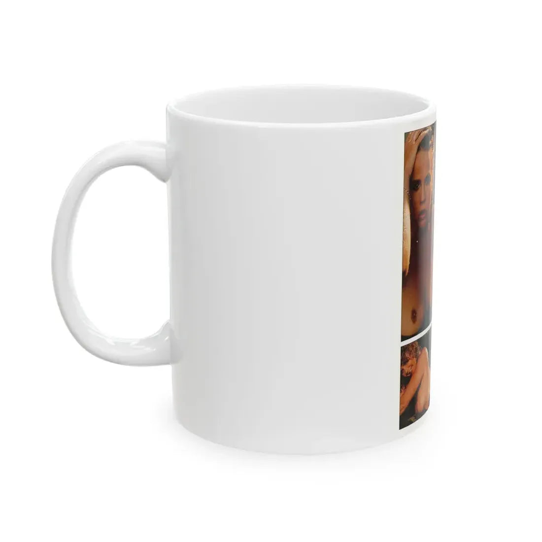 Linda Blair #300 - Celebrity Sleuth Mag. - 1 Page 4 Photos with, article (Vintage Female Icon) White Coffee Mug - Go Mug Yourself