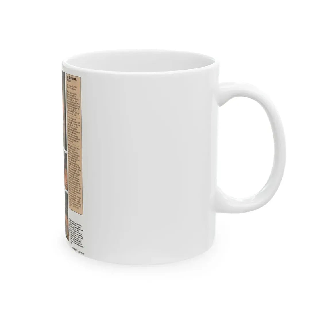 Linda Blair #300 - Celebrity Sleuth Mag. - 1 Page 4 Photos with, article (Vintage Female Icon) White Coffee Mug - Go Mug Yourself