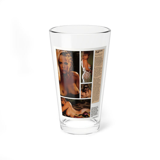 Linda Blair #300 - Celebrity Sleuth Mag. - 1 Page 4 Photos with, article (Vintage Female Icon) Pint Glass 16oz-16oz-Go Mug Yourself