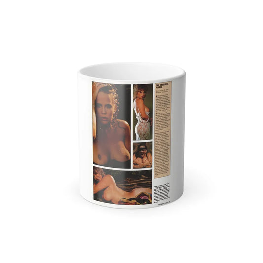 Linda Blair #300 - Celebrity Sleuth Mag. - 1 Page 4 Photos with, article (Vintage Female Icons) Color Changing Mug 11oz-11oz-Go Mug Yourself