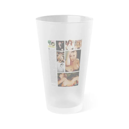 Linda Blair #301 - Celebrity Sleuth Mag. - 1 Page 7 Photos with, article (Vintage Female Icon) Frosted Pint Glass 16oz 16oz Frosted - Go Mug Yourself