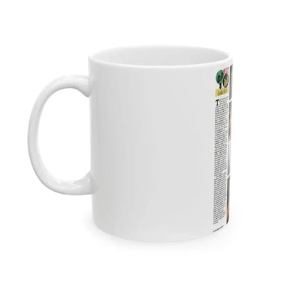 Linda Blair #301 - Celebrity Sleuth Mag. - 1 Page 7 Photos with, article (Vintage Female Icon) White Coffee Mug - Go Mug Yourself