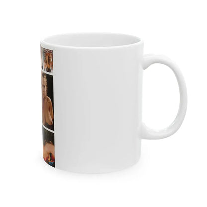 Linda Blair #301 - Celebrity Sleuth Mag. - 1 Page 7 Photos with, article (Vintage Female Icon) White Coffee Mug - Go Mug Yourself