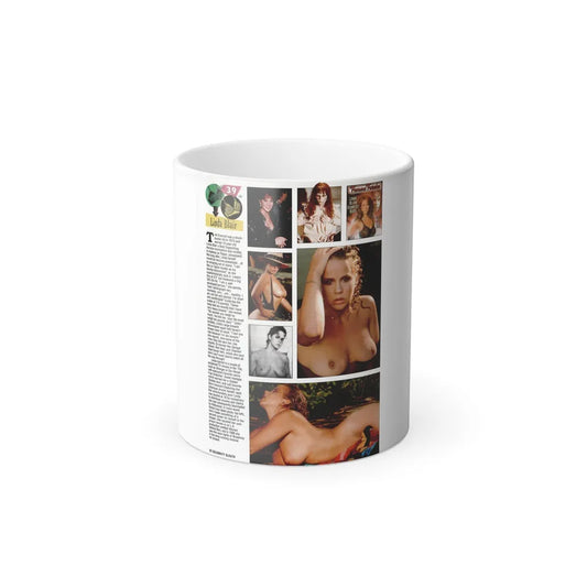 Linda Blair #301 - Celebrity Sleuth Mag. - 1 Page 7 Photos with, article (Vintage Female Icons) Color Changing Mug 11oz-11oz-Go Mug Yourself