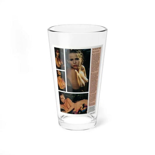 Linda Blair #302 - Celebrity Sleuth Mag. - 1 Page 4 Photos with, article (Vintage Female Icon) Pint Glass 16oz 16oz - Go Mug Yourself