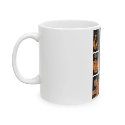 Linda Blair #302 - Celebrity Sleuth Mag. - 1 Page 4 Photos with, article (Vintage Female Icon) White Coffee Mug - Go Mug Yourself