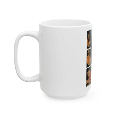 Linda Blair #302 - Celebrity Sleuth Mag. - 1 Page 4 Photos with, article (Vintage Female Icon) White Coffee Mug - Go Mug Yourself