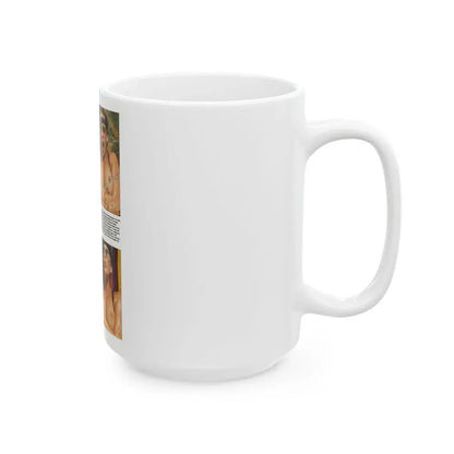 Linda Blair #303 - Celebrity Sleuth Mag. - 1 Page 4 Photos with, bold short article (Vintage Female Icon) White Coffee Mug - Go Mug Yourself
