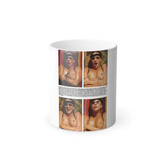 Linda Blair #303 - Celebrity Sleuth Mag. - 1 Page 4 Photos with, bold short article (Vintage Female Icons) Color Changing Mug 11oz-11oz-Go Mug Yourself