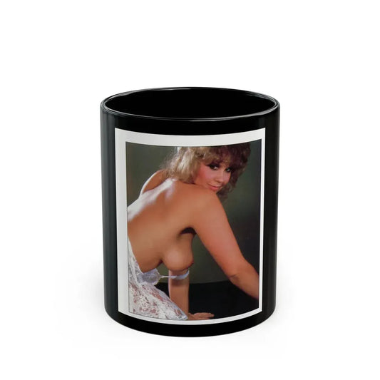 Linda Blair #304 - Celebrity Sleuth Mag. - 1 Page 1 Small Photo (Vintage Female Icon) Black Coffee Mug 11oz - Go Mug Yourself
