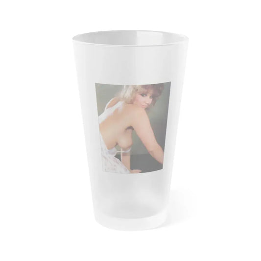 Linda Blair #304 - Celebrity Sleuth Mag. - 1 Page 1 Small Photo (Vintage Female Icon) Frosted Pint Glass 16oz 16oz Frosted - Go Mug Yourself