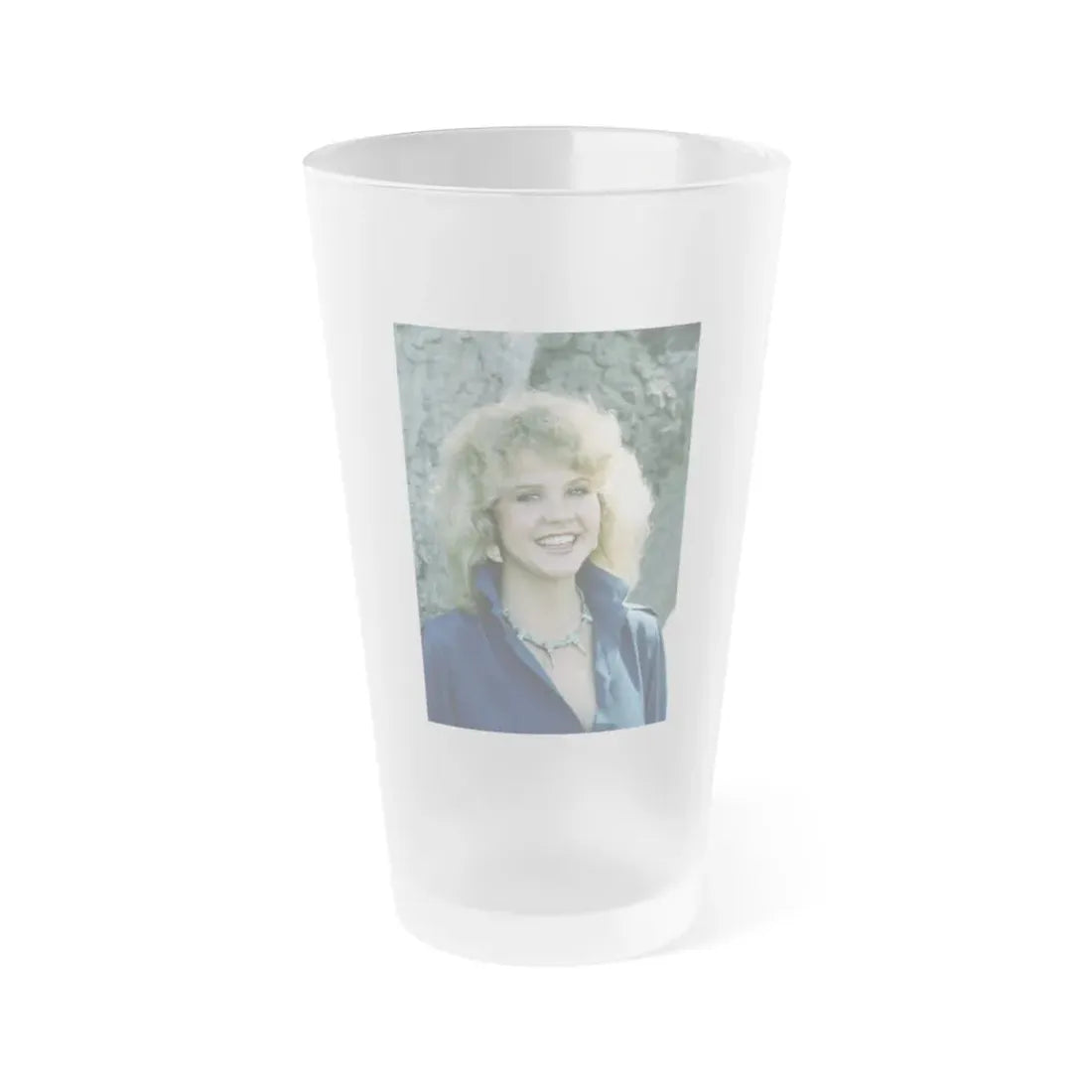 Linda Blair #309 (Vintage Female Icon) Frosted Pint Glass 16oz 16oz Frosted - Go Mug Yourself