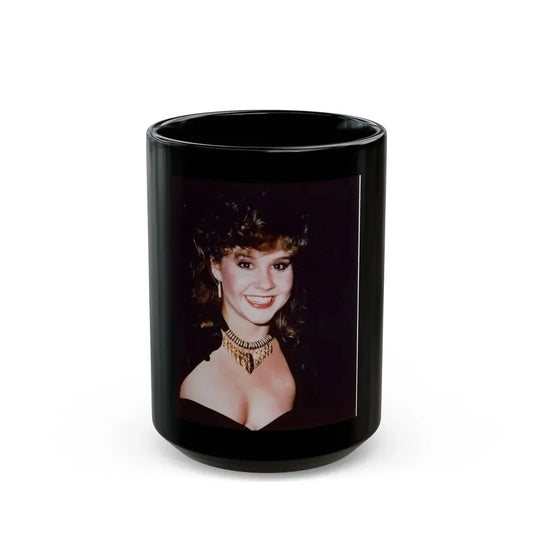 Linda Blair #310 (Vintage Female Icon) Black Coffee Mug 15oz - Go Mug Yourself