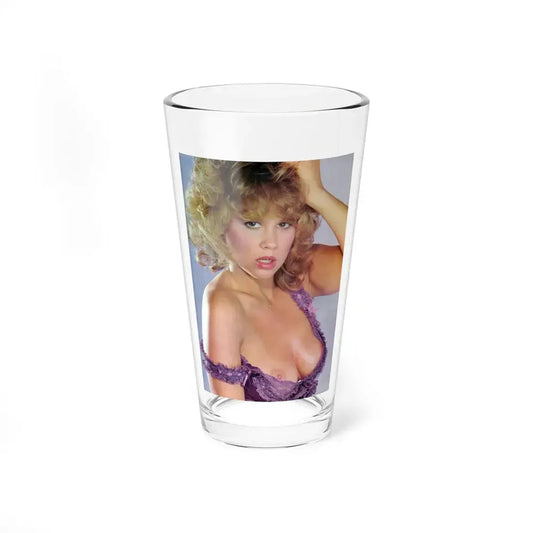 Linda Blair #315 - 1 Page, 1 Photo with lingerie & nipples exposed from OUI Mag. October '82 (Vintage Female Icon) Pint Glass 16oz 16oz - Go Mug Yourself