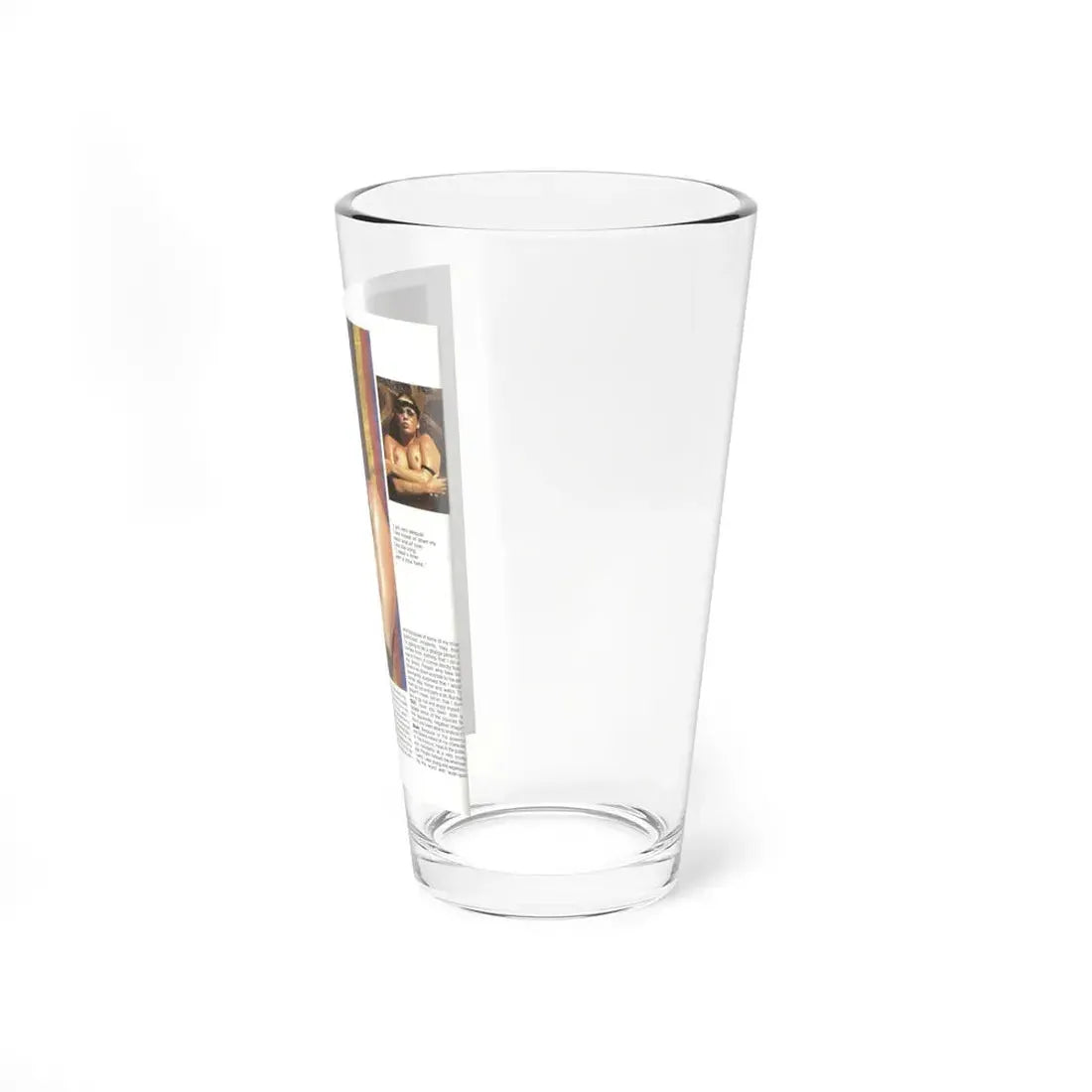 Linda Blair #318 - 1 Page, 1 Photo topless with squirt gun from OUI Mag. October '82 1 (Vintage Female Icon) Pint Glass 16oz - Go Mug Yourself