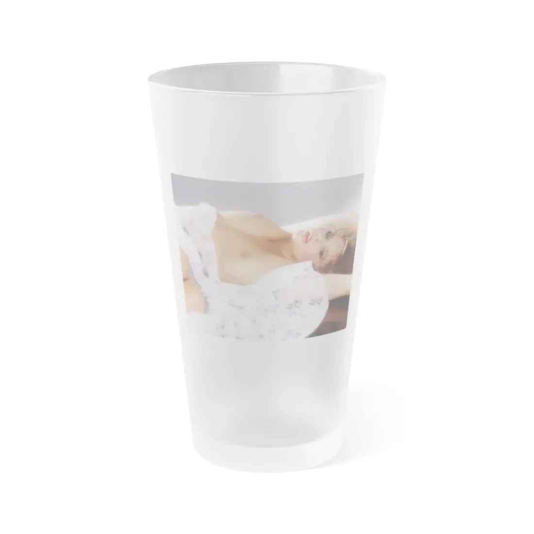 Linda Blair #32 (Vintage Female Icon) Frosted Pint Glass 16oz 16oz Frosted - Go Mug Yourself