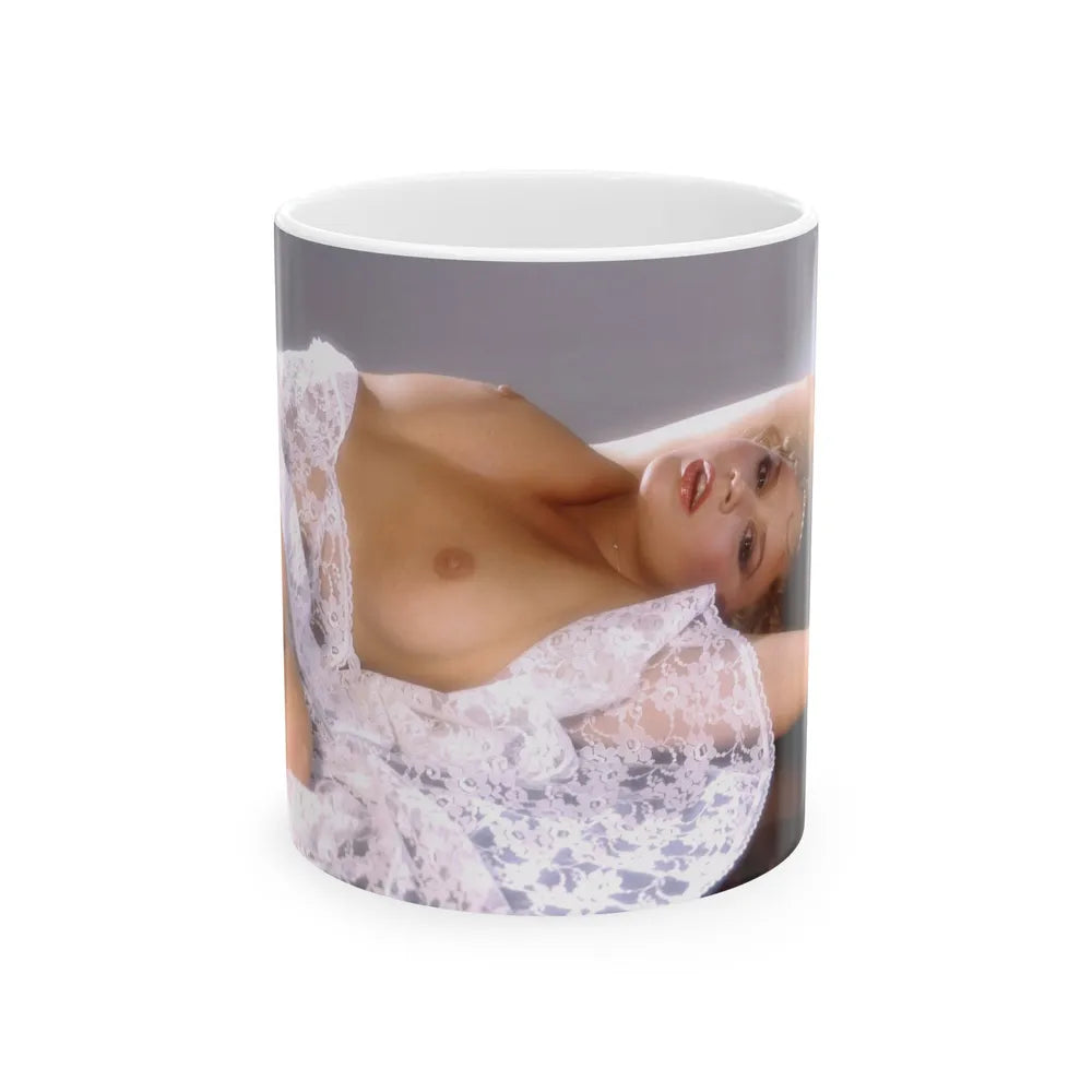 Linda Blair #32 (Vintage Female Icon) White Coffee Mug-11oz-Go Mug Yourself