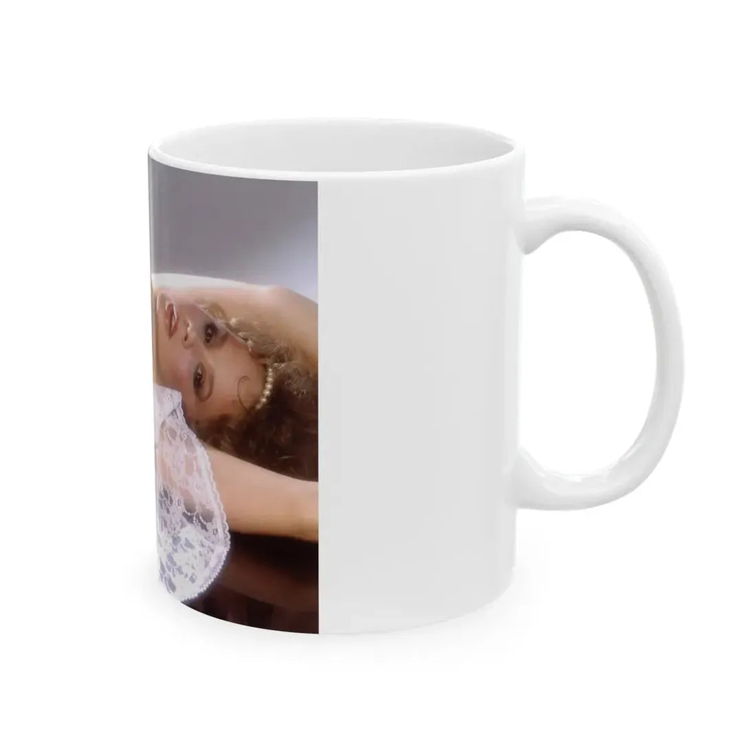 Linda Blair #32 (Vintage Female Icon) White Coffee Mug - Go Mug Yourself