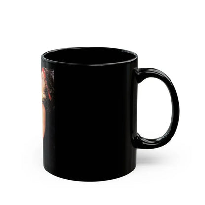 Linda Blair #321 - 1 Page, 1 Photo topless from OUI Mag. October '82 (Vintage Female Icon) Black Coffee Mug - Go Mug Yourself