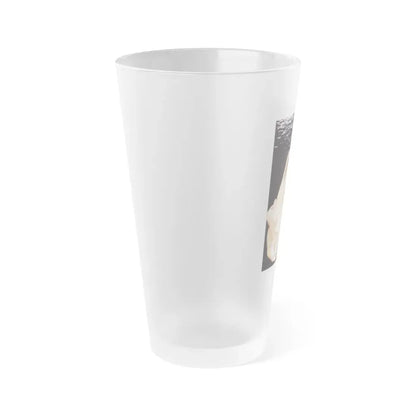 Linda Blair #321 - 1 Page, 1 Photo topless from OUI Mag. October '82 (Vintage Female Icon) Frosted Pint Glass 16oz - Go Mug Yourself