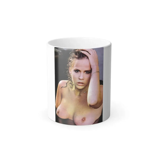 Linda Blair #323 - 1 Page, 1 Photo topless from OUI Mag. October '82 (Vintage Female Icon) Color Changing Mug 11oz 11oz - Go Mug Yourself