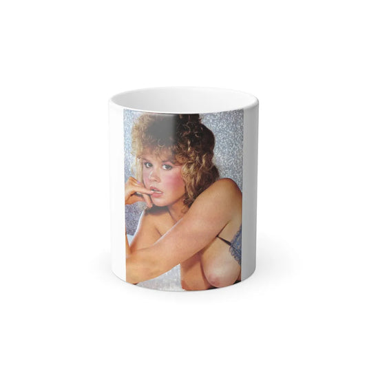 Linda Blair #324 - 1 Page, 1 Photo topless part of centerfold from OUI Mag. October '82 (Vintage Female Icons) Color Changing Mug 11oz-11oz-Go Mug Yourself