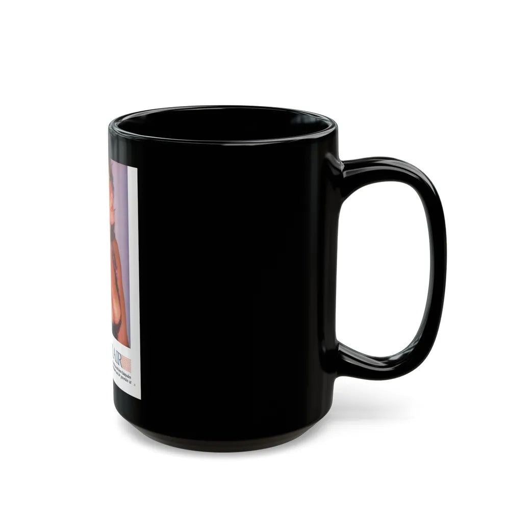 Linda Blair #327 (Vintage Female Icon) Black Coffee Mug-Go Mug Yourself