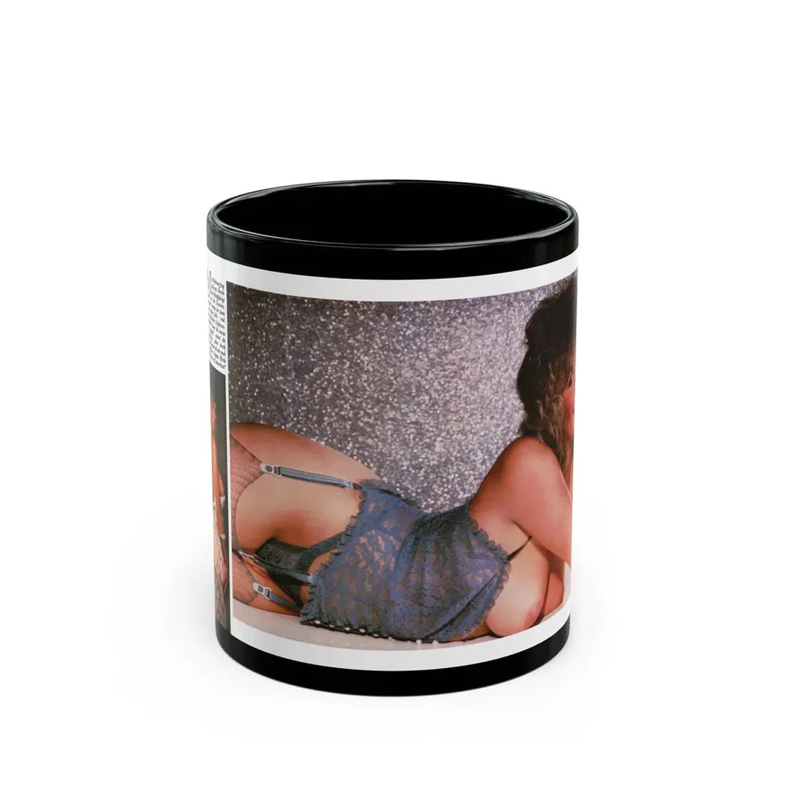 Linda Blair #328 (Vintage Female Icon) Black Coffee Mug 11oz - Go Mug Yourself