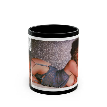 Linda Blair #328 (Vintage Female Icon) Black Coffee Mug 11oz - Go Mug Yourself