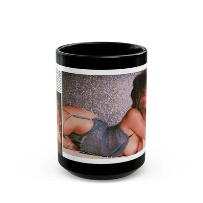Linda Blair #328 (Vintage Female Icon) Black Coffee Mug 15oz - Go Mug Yourself