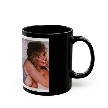 Linda Blair #328 (Vintage Female Icon) Black Coffee Mug-Go Mug Yourself