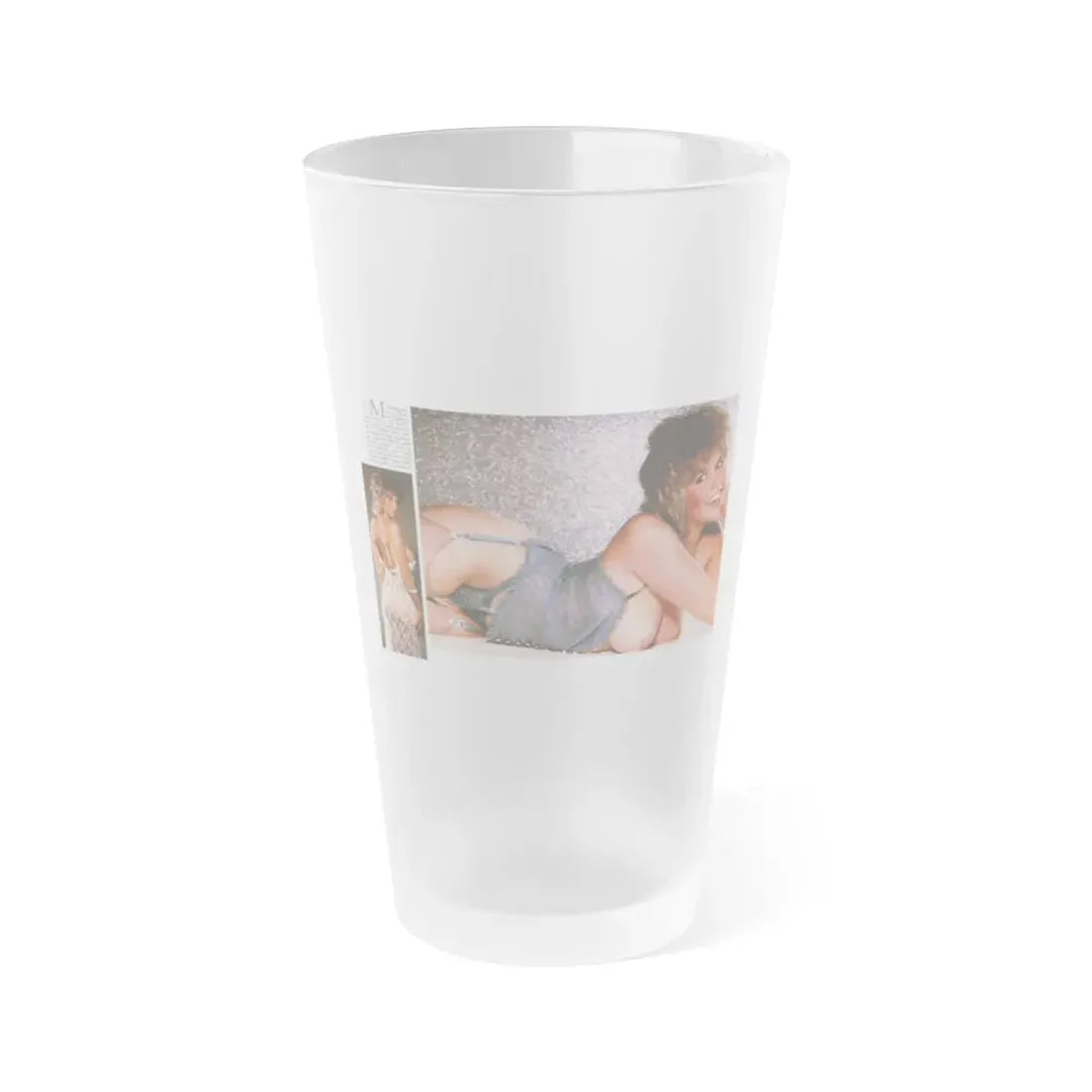 Linda Blair #328 (Vintage Female Icon) Frosted Pint Glass 16oz 16oz Frosted - Go Mug Yourself