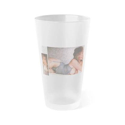 Linda Blair #328 (Vintage Female Icon) Frosted Pint Glass 16oz 16oz Frosted - Go Mug Yourself