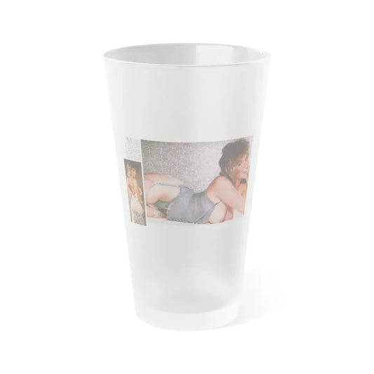 Linda Blair #328 (Vintage Female Icon) Frosted Pint Glass 16oz 16oz Frosted - Go Mug Yourself