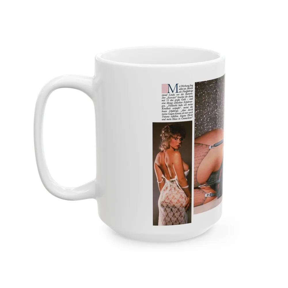 Linda Blair #328 (Vintage Female Icon) White Coffee Mug-Go Mug Yourself