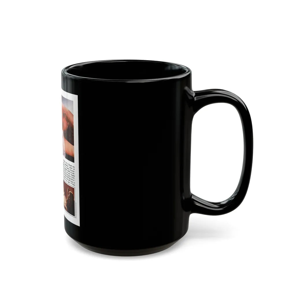 Linda Blair #329 (Vintage Female Icon) Black Coffee Mug-Go Mug Yourself