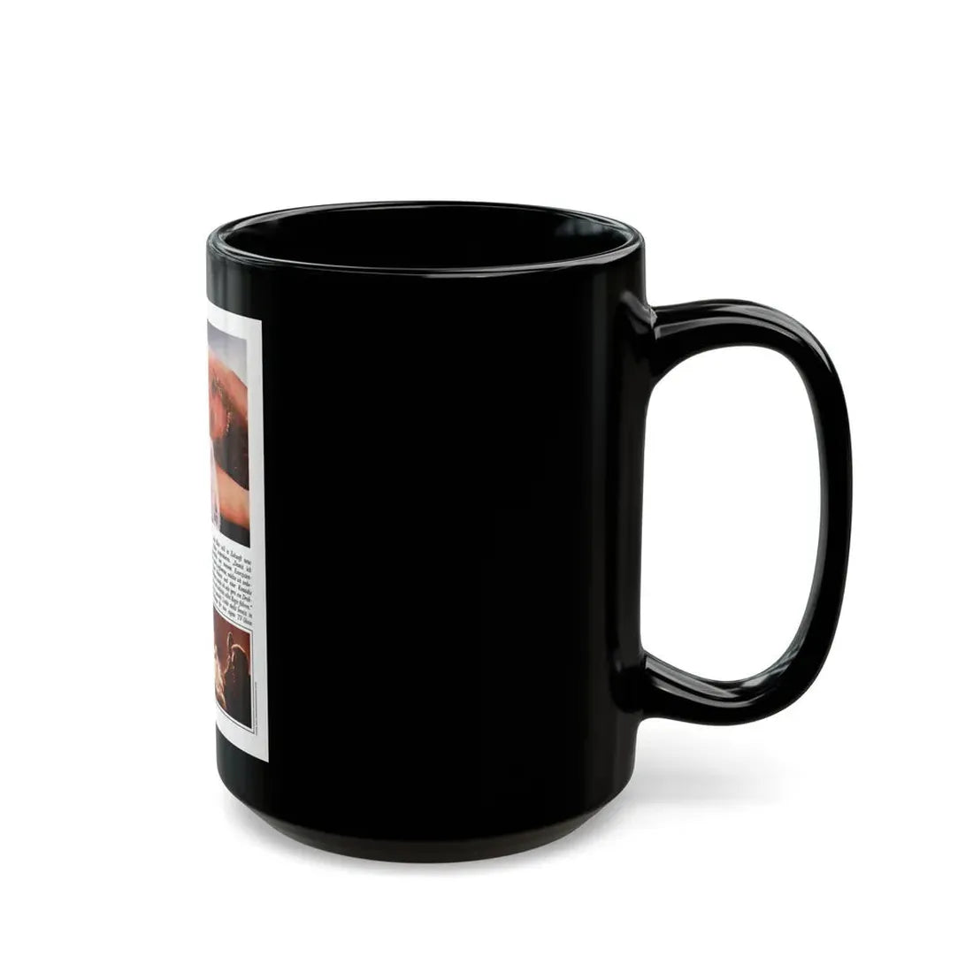 Linda Blair #329 (Vintage Female Icon) Black Coffee Mug - Go Mug Yourself