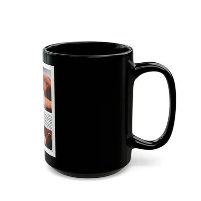Linda Blair #329 (Vintage Female Icon) Black Coffee Mug - Go Mug Yourself