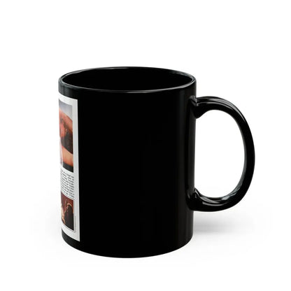 Linda Blair #329 (Vintage Female Icon) Black Coffee Mug - Go Mug Yourself